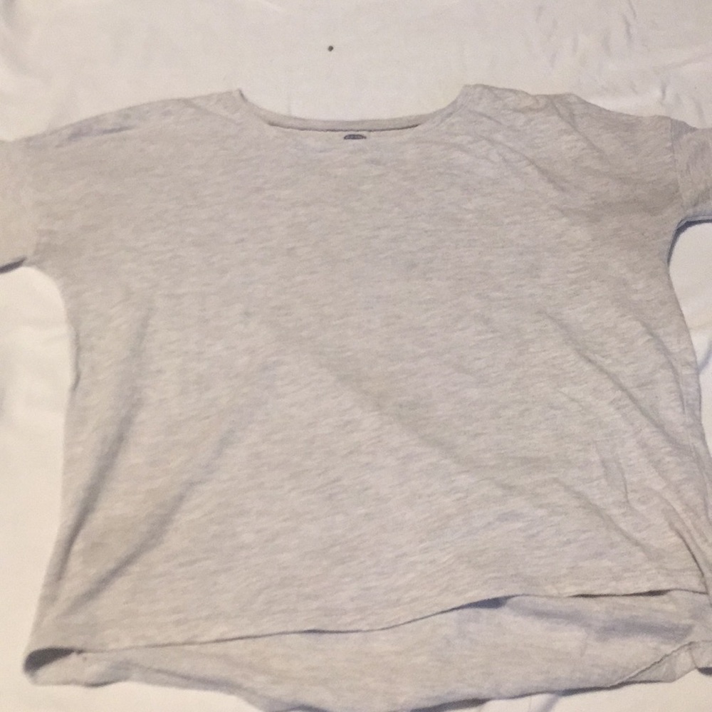 Grey and black old navy shirt